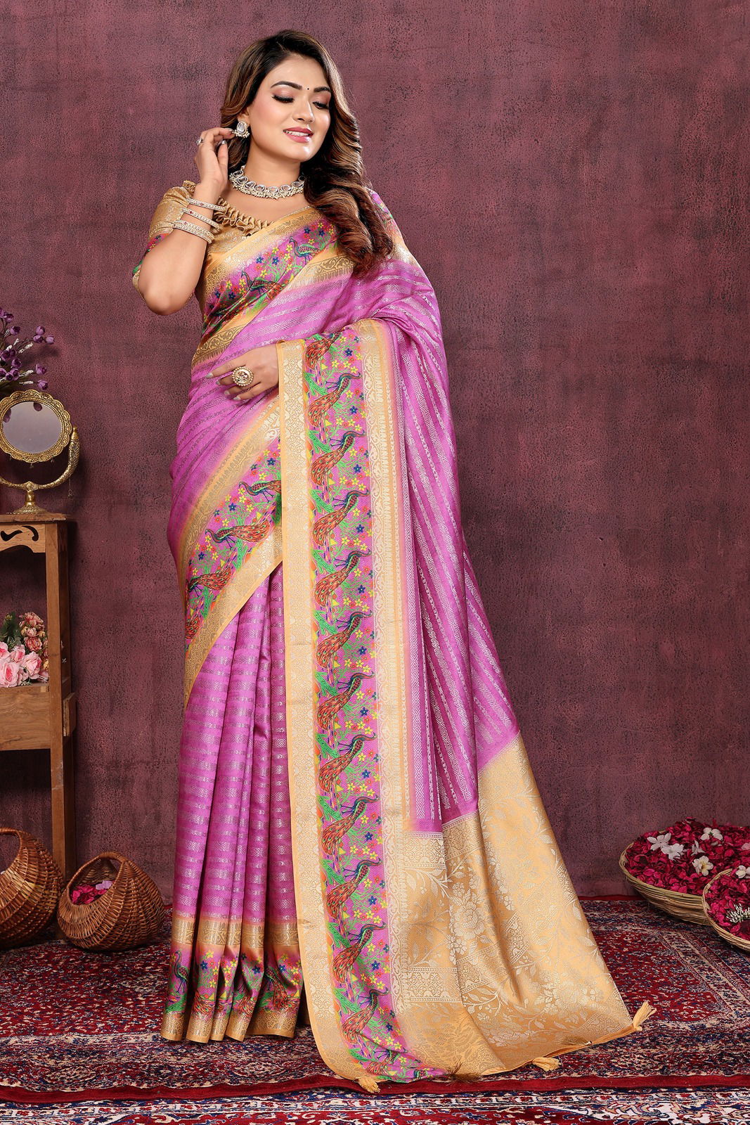SRC Rajasvi Raw Silk Designer Sarees Wholesale Clothing Suppliers In India
